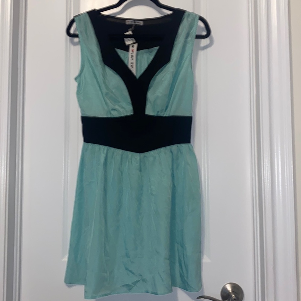 Baby blue dress